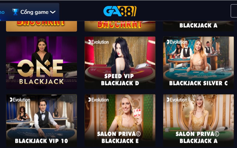 Điểm khác biệt tại live casino GA88